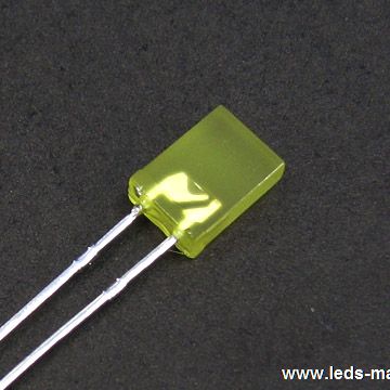 5×5mm Square With Flange Type Green LED